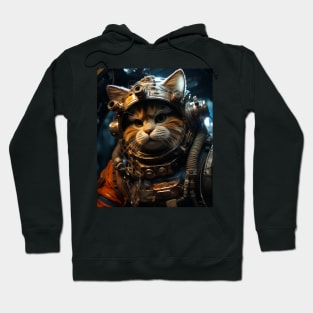 Cat Astronaut Outer Space Art Hoodie